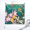 Tea Time Teal Turquoise Keys Citrus Monkey Flamingo Swan Fox Custom Pre-pasted Wallpaper by Spoonflower Pre-Pasted Wallpaper 2FT Wide